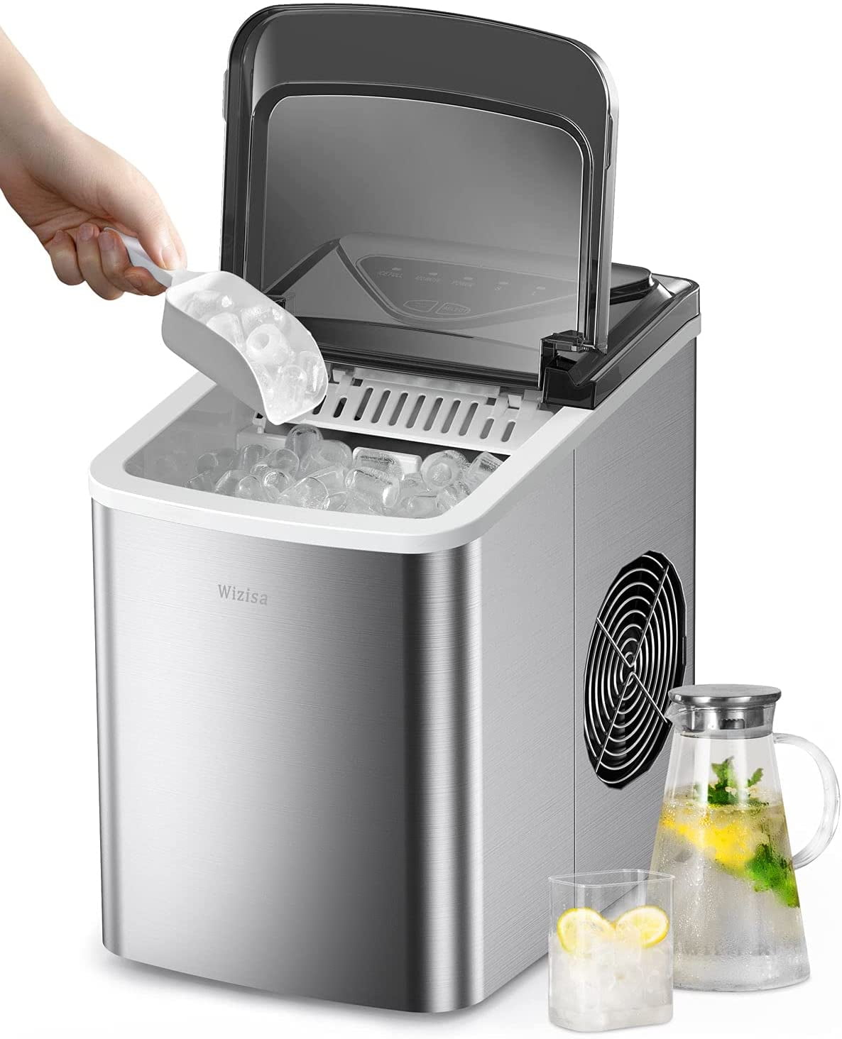 RNAB09YLYYHZN ecozy portable ice maker countertop, 44lbs per day