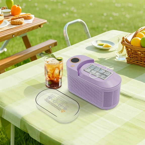 Ice Maker, Mini Countertop Ice Maker, Compact Ice Machine for Home/Car/Travel