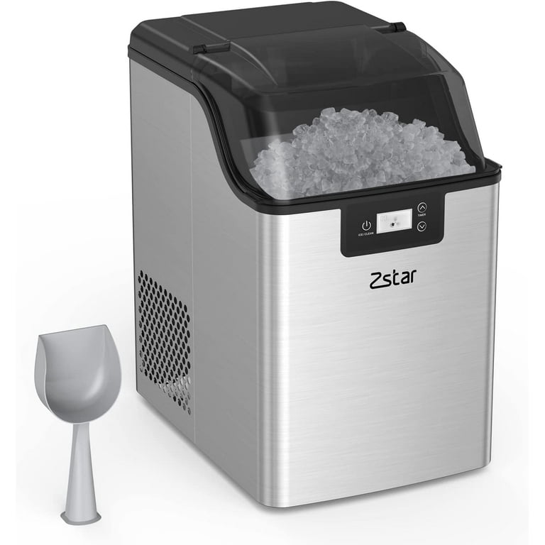 Ice Maker Stainless Steel Countertop Ice Machine Self Cleaning Portable Ice Maker with Freestanding Ice Scoop for Home Office Bar Walmart
