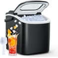 thumbnail image 1 of Ice Makers Countertop, Portable Ice Machine with Carry Handle, 26lbs in 24Hrs, 9 Ice Cubes Ready in 6 Mins, Auto-Cleaning Ice Maker with Basket and Scoop, for /Kitchen/Camping/RV, 1 of 6