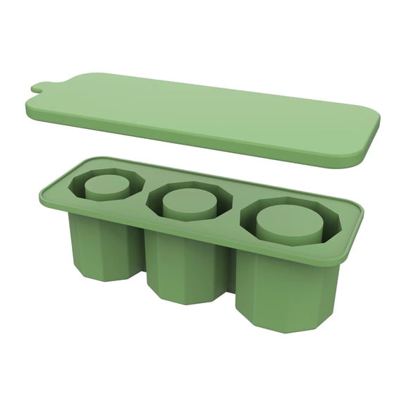 PIXNORTH Small Size Ice Cube Tray For Bubble Tea Green S 1PC