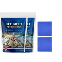 Ice Melt 100g Pet Friendly - Deicer for Driveway & Sidewalks, Pet Safe Salt Ice Melt - Safe, Fast and Effective (2Pc)