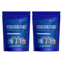 Ice Melt 2 Pack,Ice Melt Safer for Concrete, Snow Salt Ice Melt, Salt for Snow and Ice Removal, Sidewalk Salt, Driveway Salt, Snow Melt is Effective Up to 15,Gentle on Pets and Plants(Blue,13*10cm)
