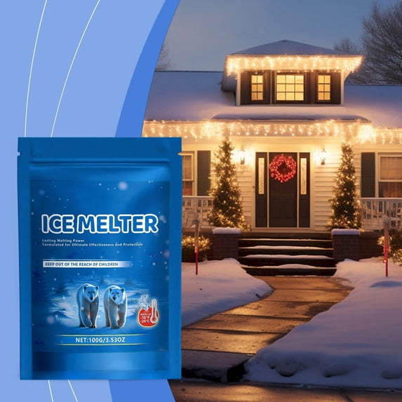Ice Melt, Blue, Ice Melter, Plastic, for Steps and Walkways, Cold ...