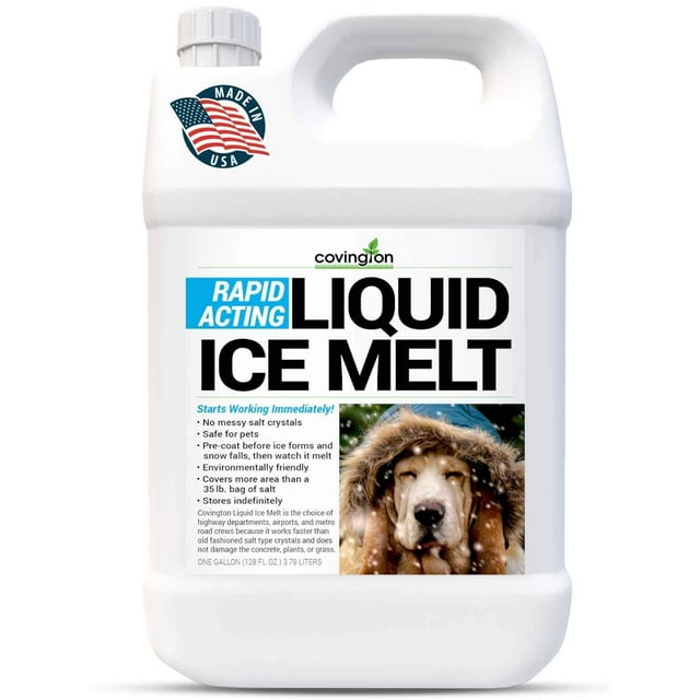 Ice Melt, Pet Safe Ice Melt, De Icer for Sidewalks, Driveways, Decks, & Concrete. Spray Pet