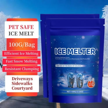 Ice Melt Pet Safe Ice Melt Spreader Road Runner Pet Friendly Ice Melt Driveway Salt Concrete Safe Ice Melt,2 Bag