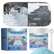 Ice Melt Safe for Concrete & Pets, Pet Friendly Salt for Ice and Snow, Snow Salt Ice Melt, Salt for Snow and Ice Removal, Ice Melt, Fast-Acting Magnesium Chloride Formula, Safer for Surfaces(1PCS)