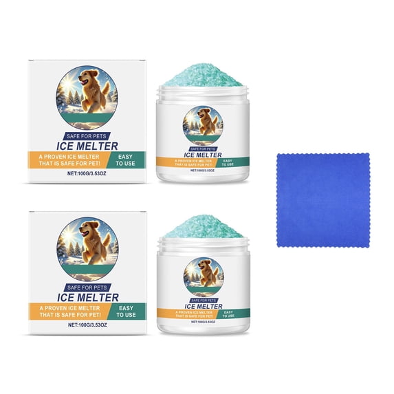 Ice Melt Safe for Concrete - Snow Salt & Rock Salt for Snow, Ice Melt for Driveway & Sidewalk Effective at -25°F C