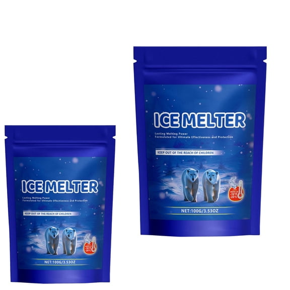 Ice Melt Safer for Concrete & Pet , Snow Salt Ice Melt, Salt for Snow and Ice Removal, Sidewalk Salt, Driveway Salt, Snow Melt is Effective Up to -16° (purple(2))