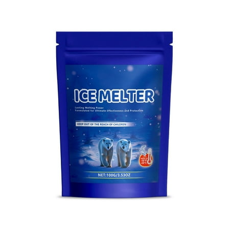 Ice Melter, Snow Salt Ice Melt, 3.53oz Ice Remover for Driveway, Concrete, Sidewalk, and Outdoor Spaces