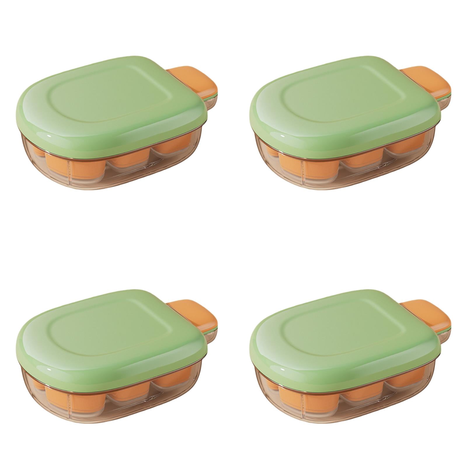 Ice Mold 6 Grid Block Tray with Lid Easy Release Cube Maker Large Square Mould for Durable Freezer Portable Drink Cooling Accessory for Coffee Beverages Kitchen Home Bar 1-4PC