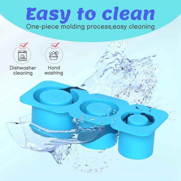 Ice Mold for Cups,Silicone Ice Maker with Lid for Making 3 Hollow Cylinder Ice Molds,Green,1 x Ice Mold for Cups,Green