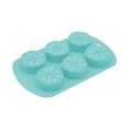 thumbnail image 1 of Ice Molds Silicone Lemon Slice Shaped Ice Cube Tray Freezer,Oven and Dishwasher Safe Reusable Chocolate Molds with 6 Holes for Ice Cubes,Chocolates,Soaps,Cake, 1 of 7