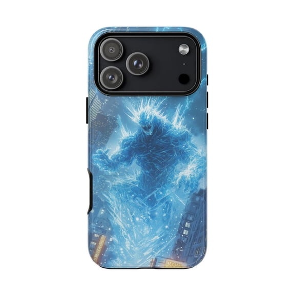 Ice Monster Titan Electric Blue Case with iPhone 17 to 11 Pro Max H01450