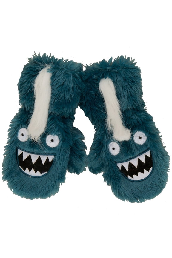 Ice Monster Toddler Fuzzy Fleece Mittens