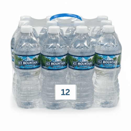 Ice Mountain 100% Natural Spring Water, 20 fl oz Bottles, 14 Pack | Pure Refreshing Hydration | Recyclable Bottles