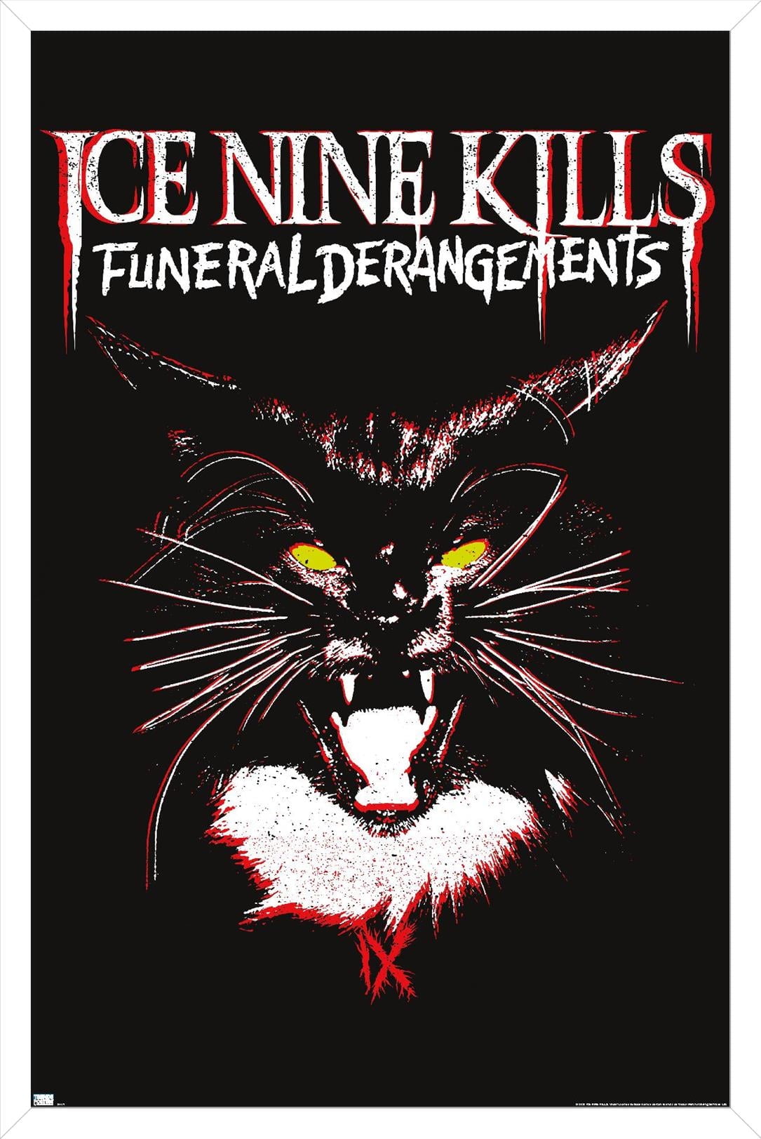 Ice Nine Kills Cat Funeral Derangements Wall Poster, 22.375" x 34