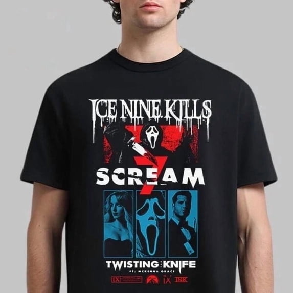 Ice Nine Kills Ghost Face Scream 7 Horror T-Shirt
