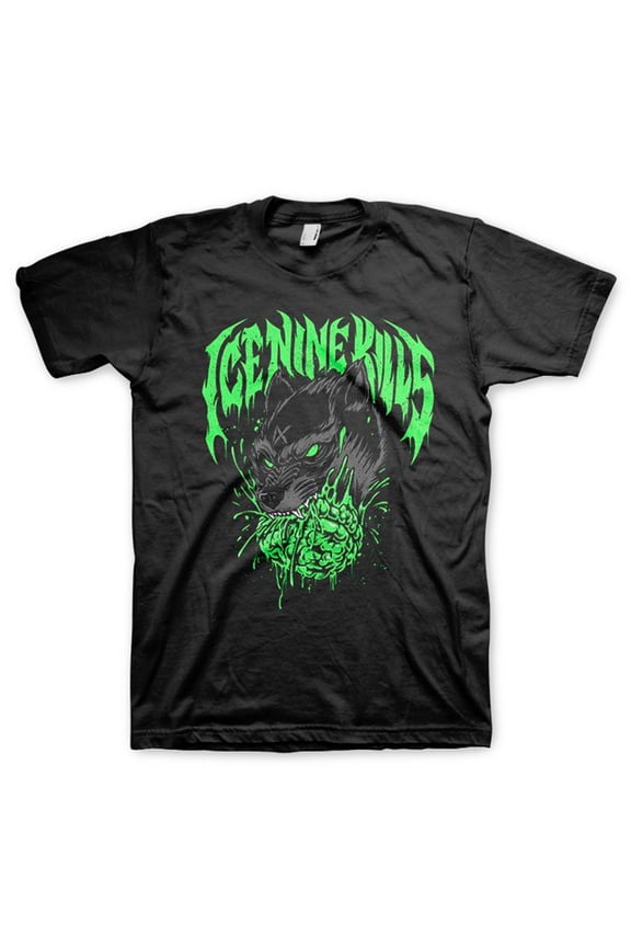 Ice Nine Kills Men's Wolf Logo T-Shirt Small | Officially Licensed Merchandise