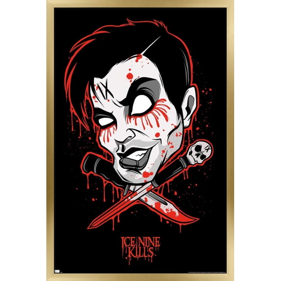 Ice Nine Kills - Red Wall Poster, 22.375" x 34" Framed