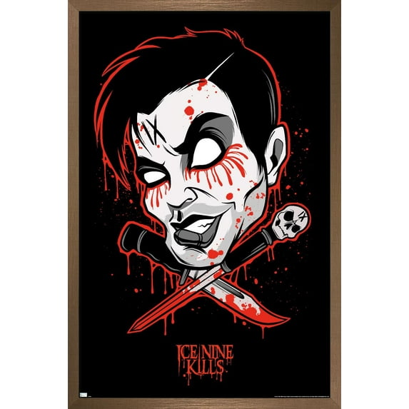 Ice Nine Kills - Red Wall Poster, 22.375" x 34" Framed