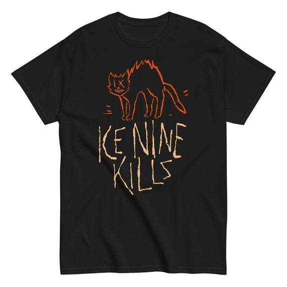 Ice Nine Kills - Scratchy Cat Unisex T-Shirt - Black - Small