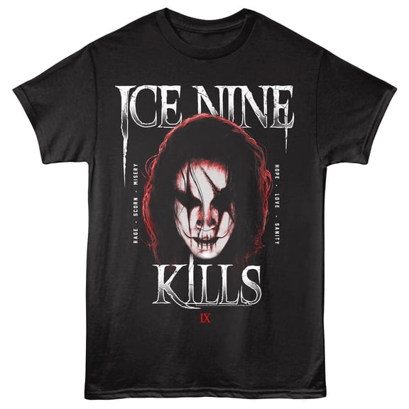 Ice Nine Kills The Crow Eric's Face Men's T Shirt (Black, Big&Tall3XLT)