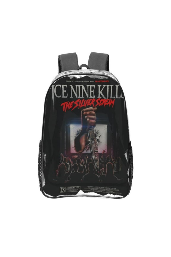 Ice Nine Kills The Silver Scream Transparent Backpack Fashion Travel Backpack Laptop Backpack 16 Inch