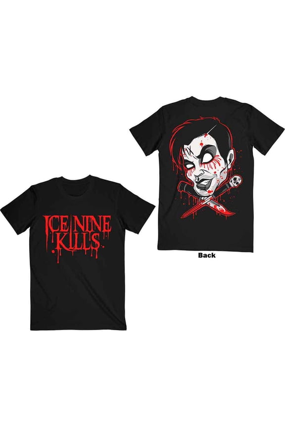 Ice Nine Kills Unisex T-Shirt: Cross Swords (Back Print)