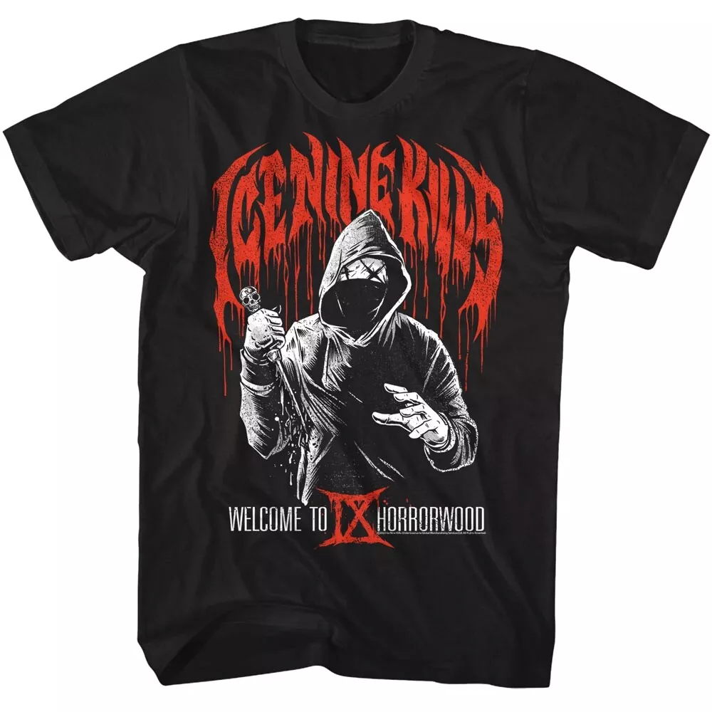 Ice Nine Kills to Horrorwood T Shirt Horror Rock Band