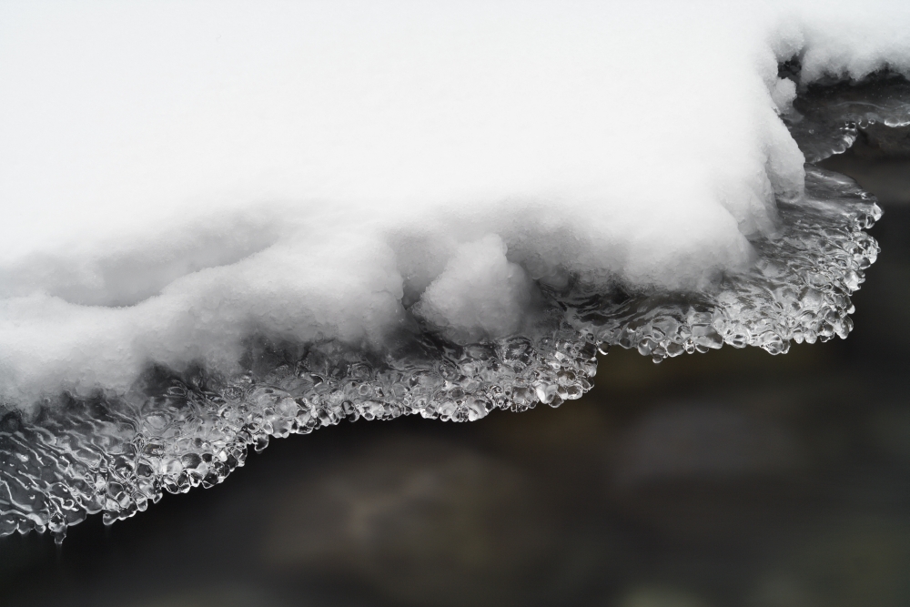 Ice On The North Saskatchewan River Banff National Park Alberta Canvas Art - Darwin Wiggett Design Pics (34 x 22)
