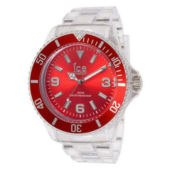 Ice-PURE Red Dial Plastic Strap Unisex Watch PU.RD.B.P.12