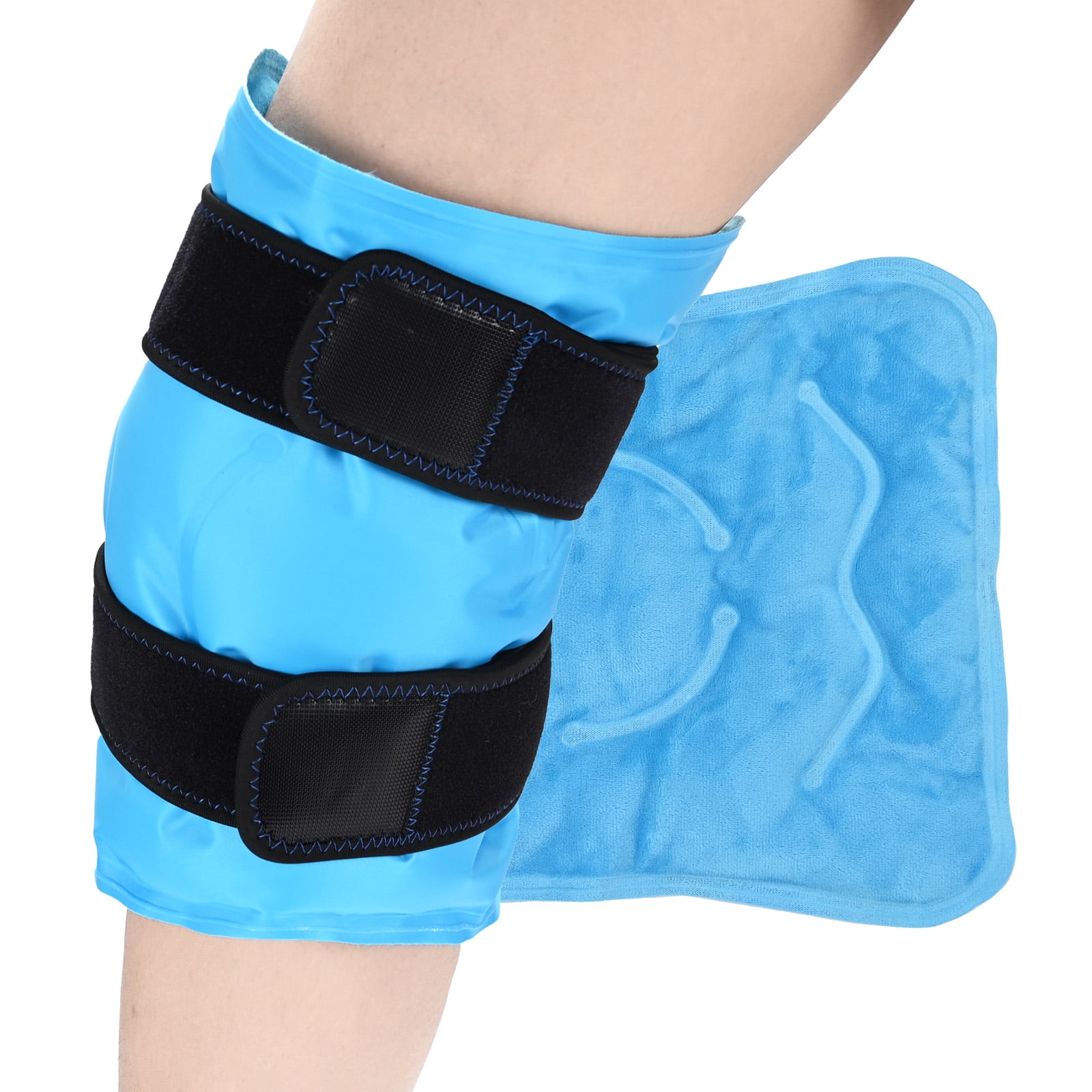 Ice Pack for Knee Pain Relief,Reversible Velcro Design,Reusable Gel Ice