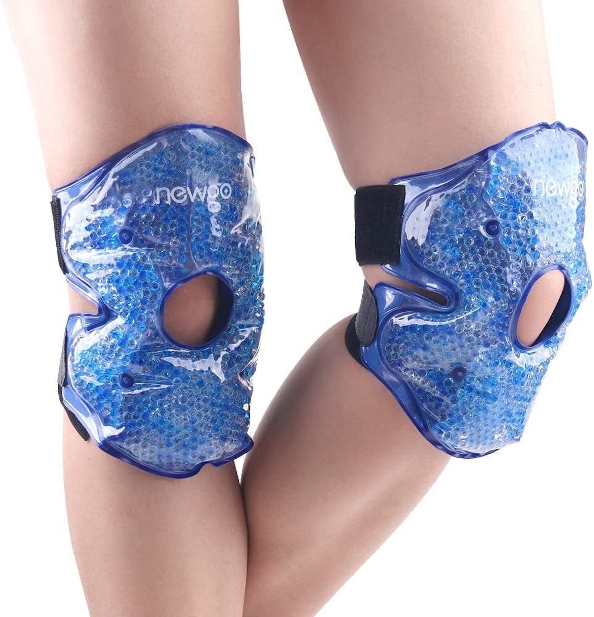 Ice Pack for Knee, Warm Cold Pack Knee Brace, Reusable Knee Cold Pack with Soft Plush Backing for Sports Injuries, Pain Relief, Swelling Surgery