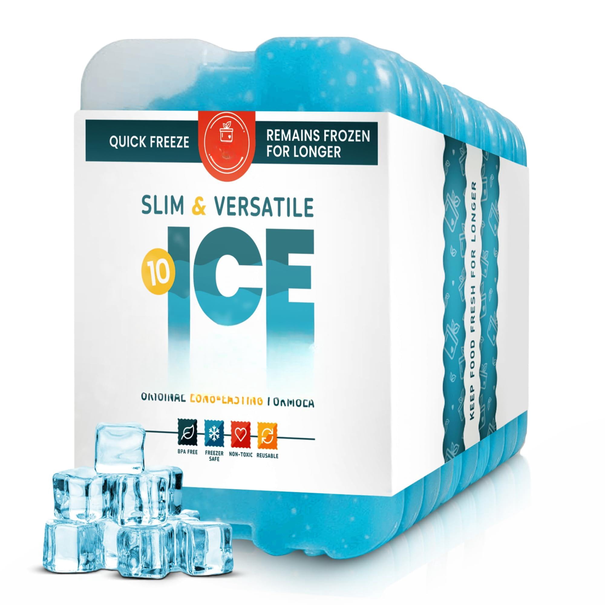 Ice Packs For Lunch Boxes & Coolers - Freezer Cool Pack | Cooler Accessories Beach  Camping Fishing Slim Long-lasting Reusable