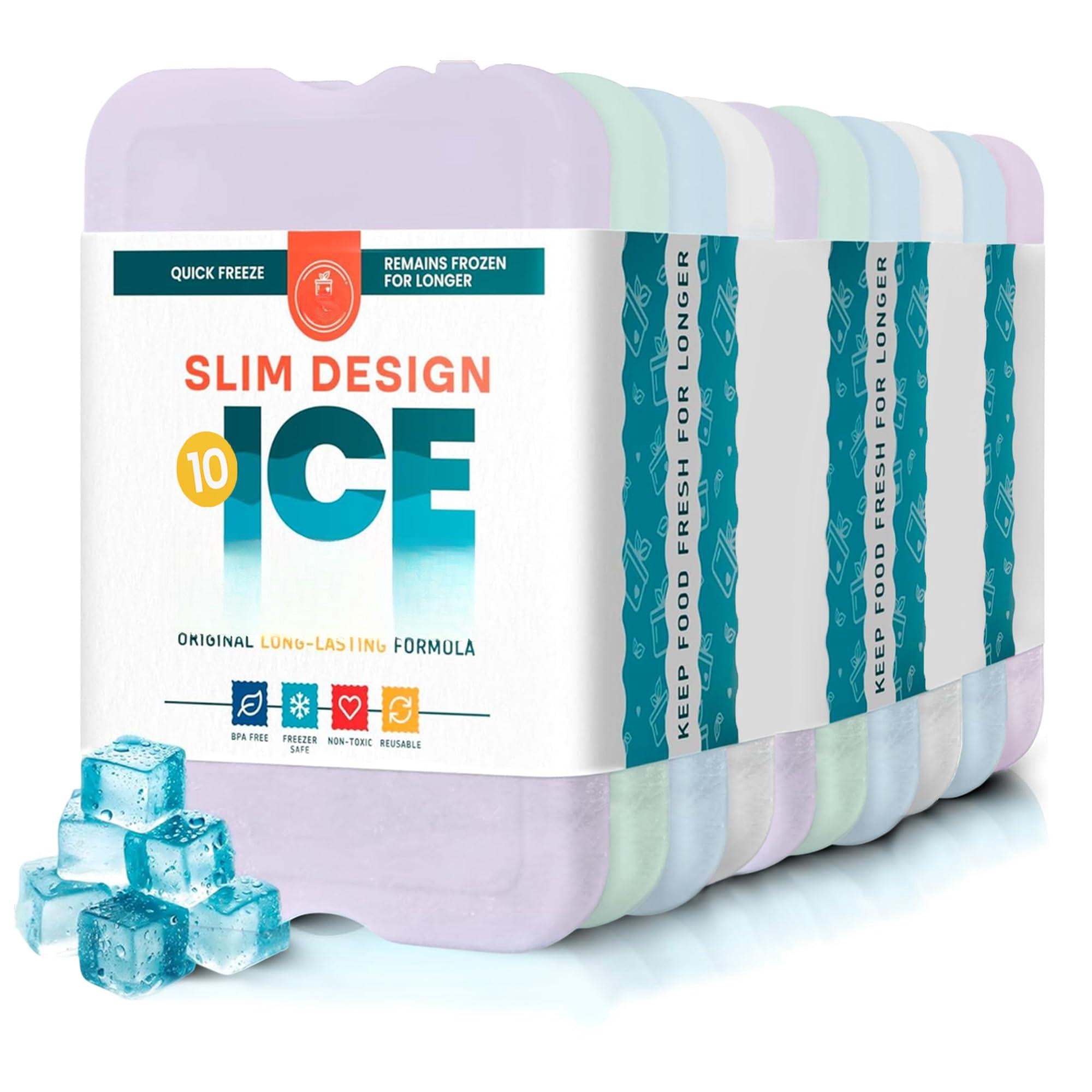 Ice Packs For Lunch Boxes & Coolers - Freezer Cool Pack | Cooler Accessories Beach  Camping Fishing Slim Long-lasting Reusable