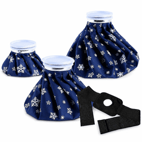 Ice Packs for Injuries Reusable, New Generation Thickening Physical Therapy Cold Packs for Injuries 3PCS with straps, Ice Bag Sizes (6 "9" 11 ") for Body Aches, Durable and Reliable Easy to Carry