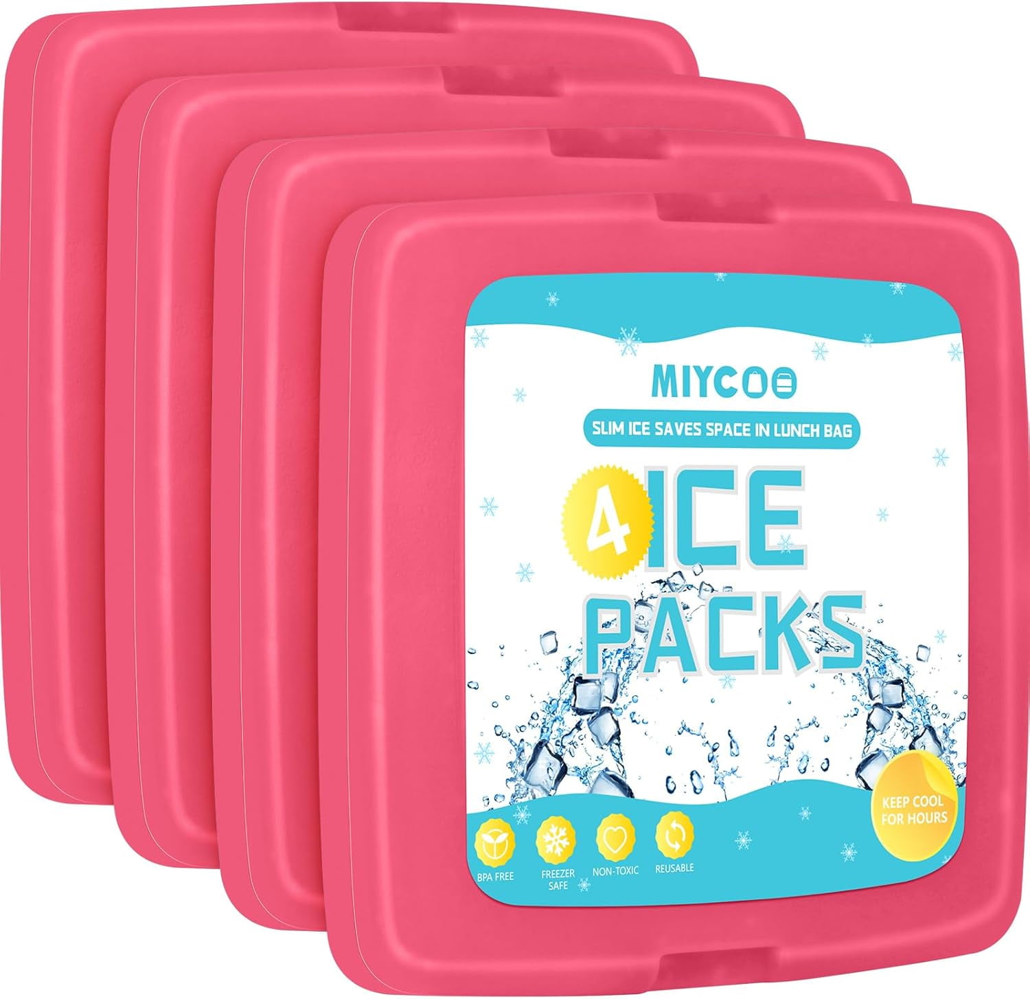 Ice Packs for Lunch Boxes & Lunch Bag - Quick Freeze Ice Pack Space ...