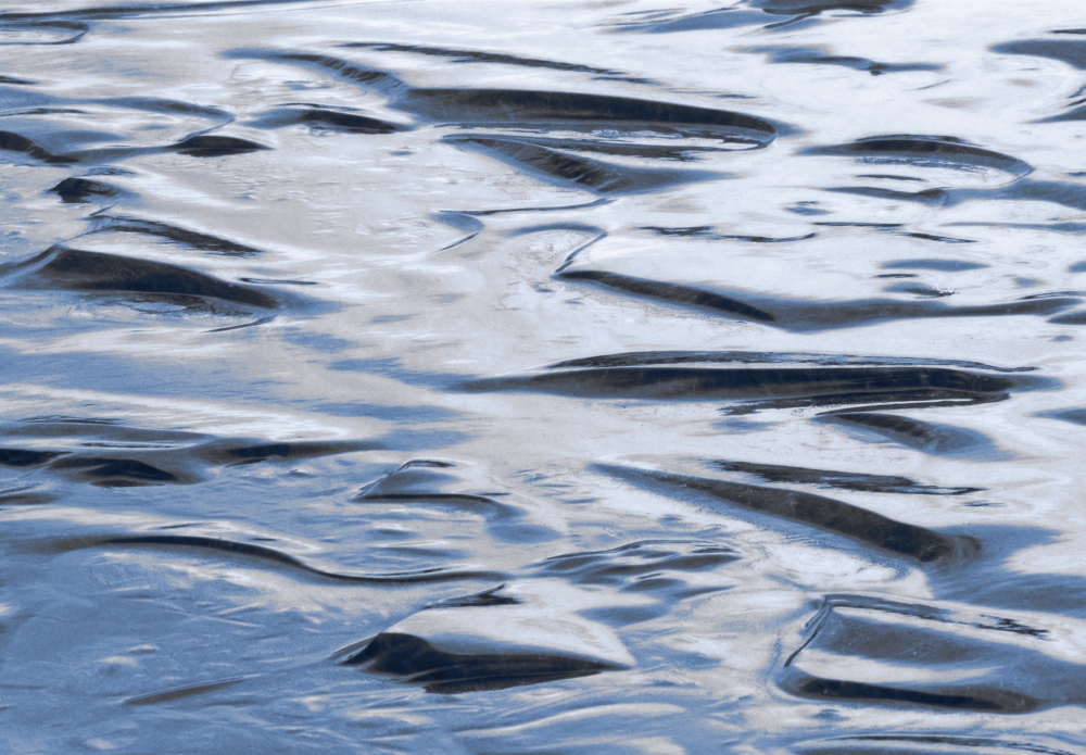 Ice Patterns On Ghost Lake Near Cochrane Alberta Canada Canvas Art - Darwin Wiggett Design Pics (16 x 11)