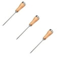 thumbnail image 1 of Ice Pick with Wooden Handle, Single Fork Ice Pick Tool, Premium Silver Stainless Steel Ice Crusher for Ice Breaking at Home and Bar, 3 Pcs, 8.86 Inches, 1 of 8