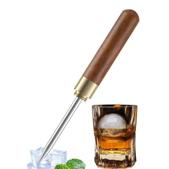 Ice Picks for Breaking Ice, Ice Pick Tool With Cover Non-Slip, Ice Picks Stainless Steel For Breaking Ice, Easy Grip, For Kitchen, Bars, Camping, Restaurant, Bartender, Rerdeim（1pc）