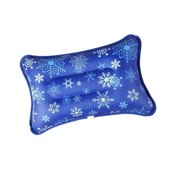 Ice Pillow Summer Gel Ice Pillow Cooling Pad 21.65x13.78inch PVC Material with Ice Crystal Powder Ergonomic Design for Office Car Travel and Home Use Cooling Pad