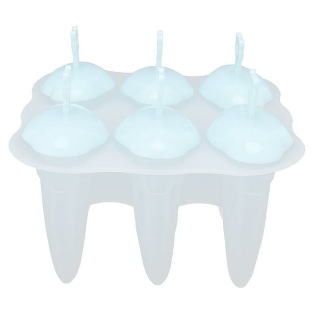 Ice Poicle Moulds Cream Molds Silicone Lolly with Sticks Pop Maker Food Grade 6 Grid Home Made