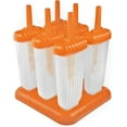 thumbnail image 1 of Ice Pop Molds, Drip-Guard Handle, 4 Ounce Ice Pops, Set of 6 Ice Pop Molds, Popsicle Makers with Reusable Sticks, Mess-Free Frozen Treats, 1 of 1