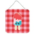 thumbnail image 1 of Ice Pop Popcicle Face Gingham Wall or Door Hanging Prints, 1 of 1