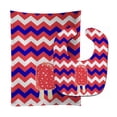 thumbnail image 1 of Ice Pop Popsicle Red White Blue Baby Bib & Burp Cloth, 1 of 1