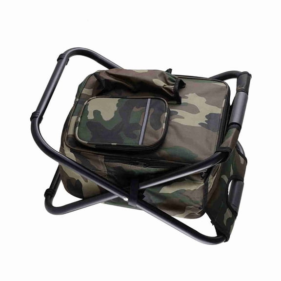 Ice Portable Ice Chair Cooling Seat Ice Stool Foldable Insulated Ice Pack Stool With Dual-shoulder Straps Perfect For Fishing Gel Seat Pad Refreshing Seating