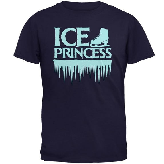 Ice Princess Figure Skating Mens T Shirt Navy 3X-LG