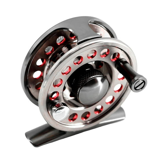 Ice Reel Right/Left Handed Adjustable Lightweight Raft Wheel Fly Fishing Wheel for Spring water  Gear D 40mm