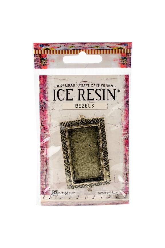 Milan Bezels Closed Back Rectangle Large-Antique Bronze